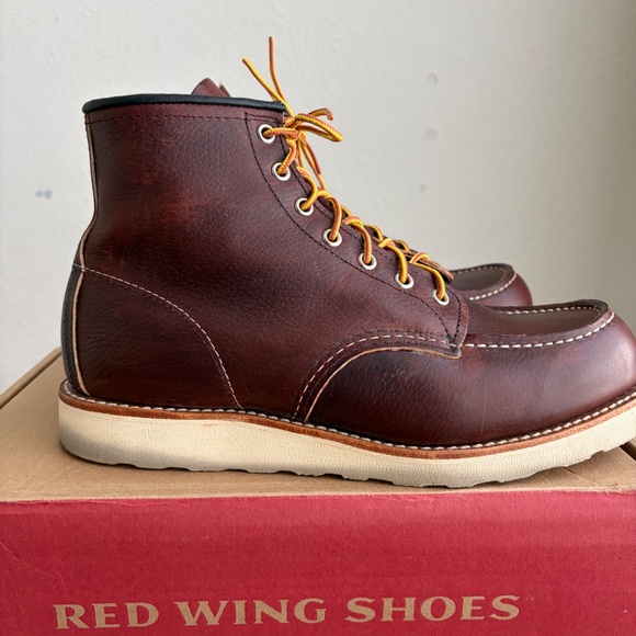 Red Wing 8138 Classic Moc Toe Boots • Men’s 10.5 D • Briar Oil Slick Brown Leath - Picture 5 of 8